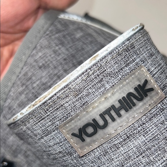 YOUTHINK Sporty Gray Belt Bag with Angular Design Outdoors Hiking Camping - Picture 10 of 10